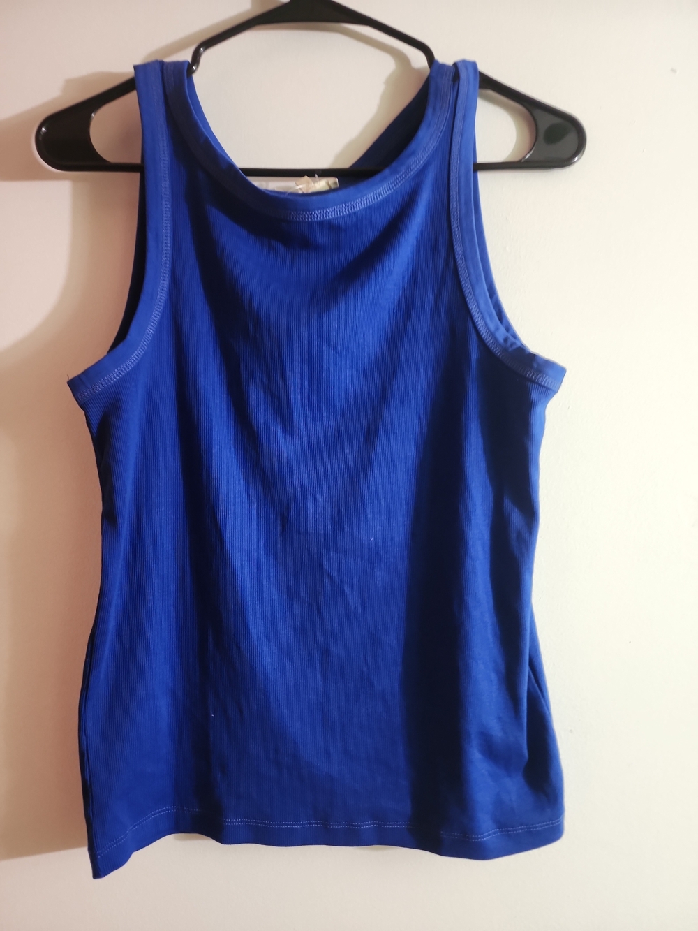 Madewell The Essential Ribbed Women's Royal Blue Tank Top